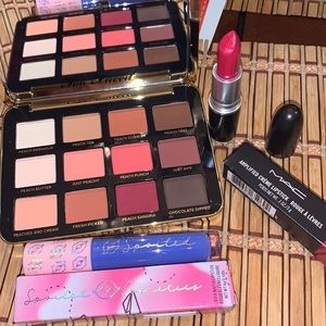 COPY - TOO FACED COSMETICS “JUST PEACHY MATTES” Palette*MAC Lipstick*Spoiled Li…